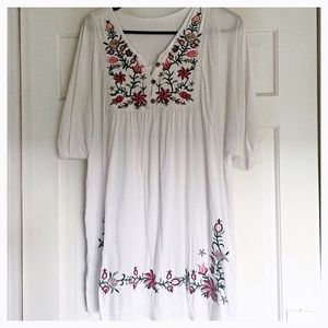 Embroidered tunic/peasant dress