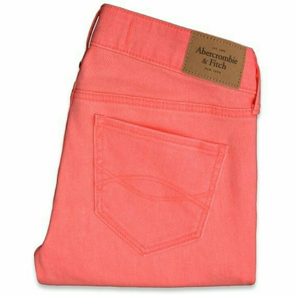 ✔SOLD!✔ New! Abercrombie & fitch Coral Jeggings - Picture 2 of 4