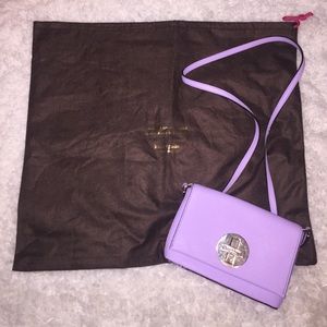 purple KATE SPADE crossbody with sack!