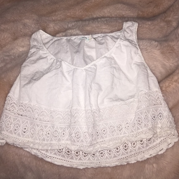 white URBAN OUTFITTERS top!