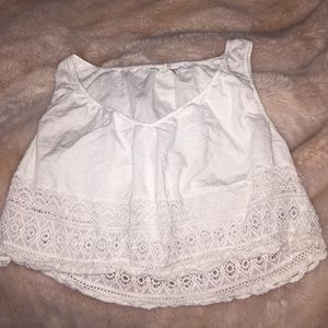 white URBAN OUTFITTERS top!