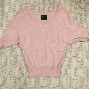 BABY PINK FITTED SWEATER