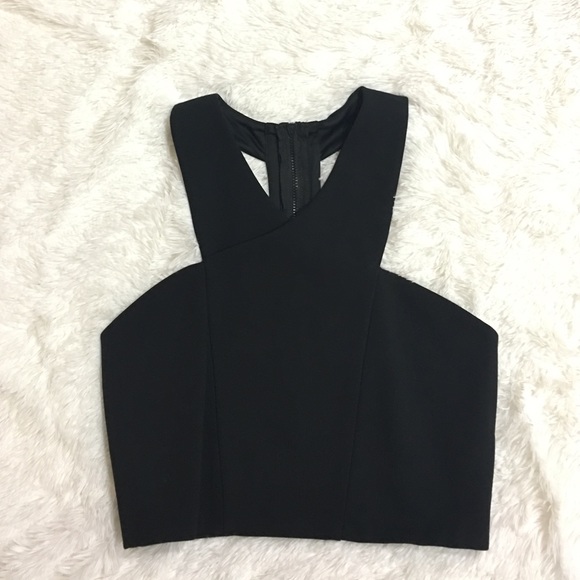 Black crop top