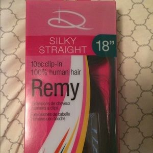 18" BLACK Design Lengths Clip In Hair Extensions