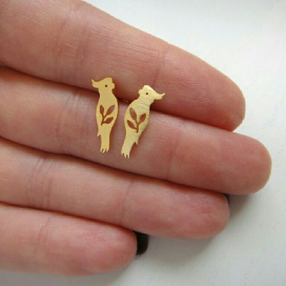 ❤️4 for $20 Sale❤️ Gold/silver plated bird earring - Picture 3 of 4