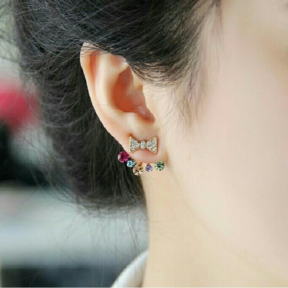 ❤️❤️Cute bow jacket earrings - Picture 3 of 3