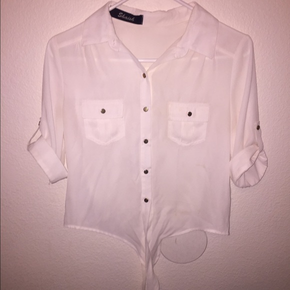 Elegant formal button up blouse