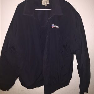 Vintage blue chevron coat