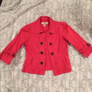 CORAL CROP JACKET