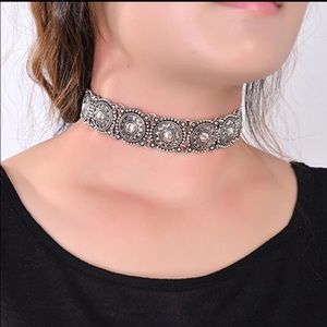 Boho metal choker
