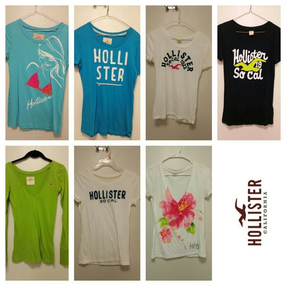 Hollister brand shirts (7 piece lot)