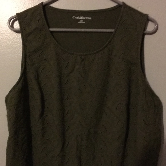BOGO! SALE! Croft and Barrow olive green tank