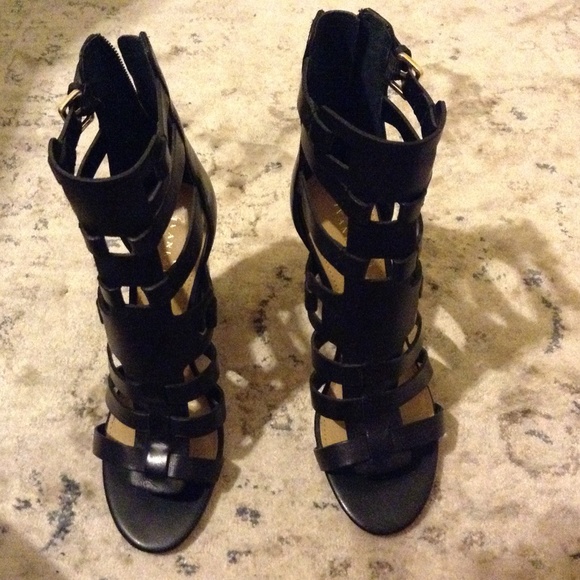 Black Gladiator Sandals