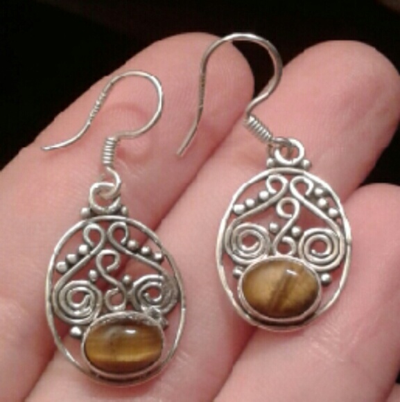 New *HC Natural Tigers Eye Solid 925S Er