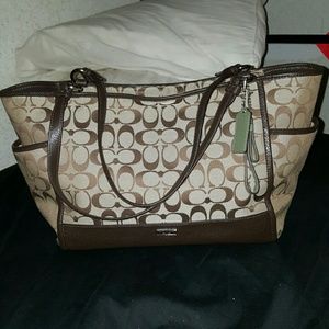 Coach Park Signature Carrie Tote