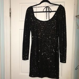 Le citë sequins short dress
