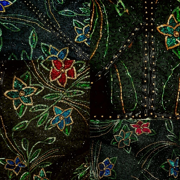 Amazing Vintage Flawless Scala Silk Beaded Jacket - Picture 2 of 4