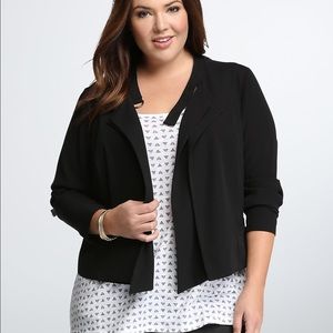 Torrid Black Drape Jacket