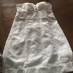 Lilly Bright White Strapless Dress