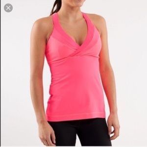 Lululemon Grapefruit Deep Breath Tank 6 EUC