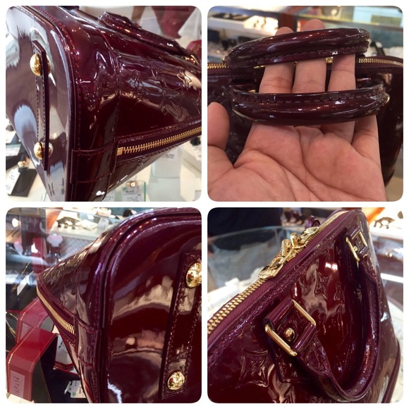 authentic Louis Vuitton Alma vernis amarante - Picture 4 of 4