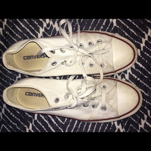 ON HOLD : White Converse Low Top Sneakers