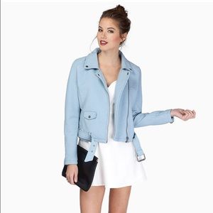 Tobi baby blue "Cruising All Night" jacket