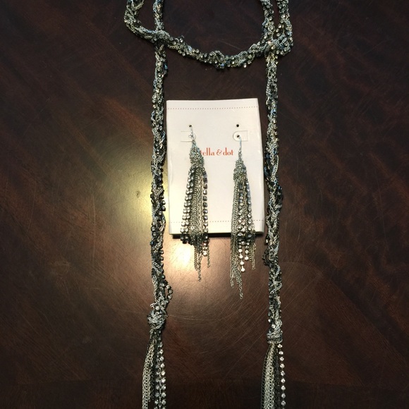 Stella and Dot Adrienne necklace and earrings