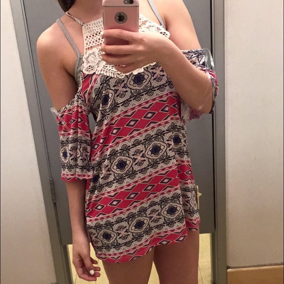 Tribal shoulder dress