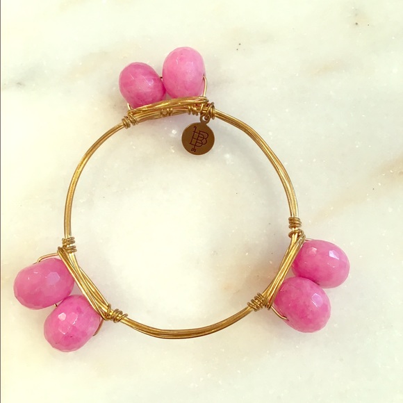 Bourbon and Bow ties pink bracelet