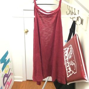maroon racerback tank