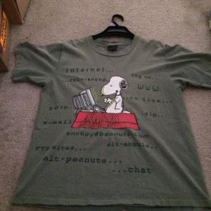 Snoopy peanuts computer shirt