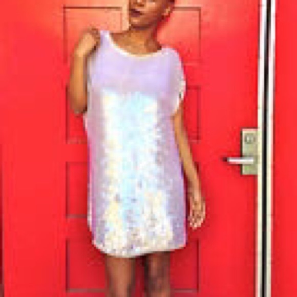 ALLSAINTS Sequin White Cocktail Dress UK 12 US 4-8 - Picture 2 of 3