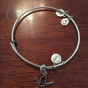 Dove silver Alexi and Ani bracelet
