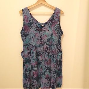 Vintage printed sun dress