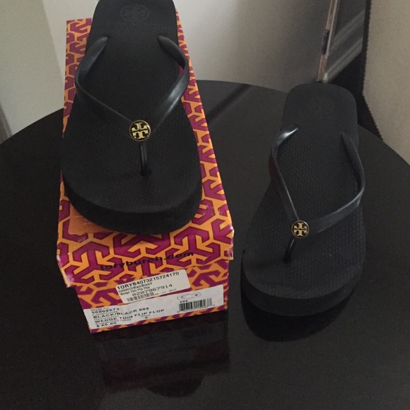 Tory Burch wedge flip flop