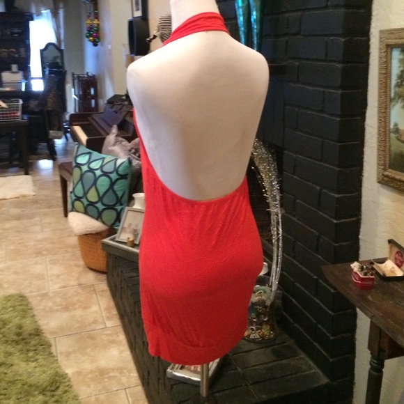 $45 Forever 21 Sz l sexy coral dress tunic - Picture 3 of 4