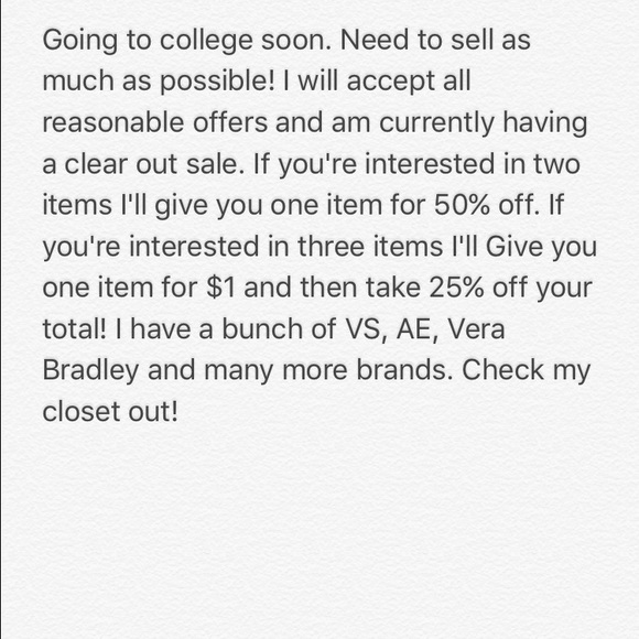 I leave in 1 day! Accepting all reasonable offers