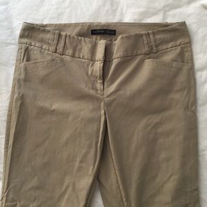 The Limited Exact Stretch Khaki Flare Dress Pants