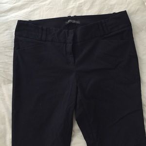 The Limited Exact Stretch Navy Flare Dress Pants