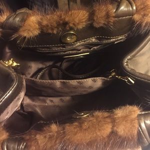 Real mink pocketbook