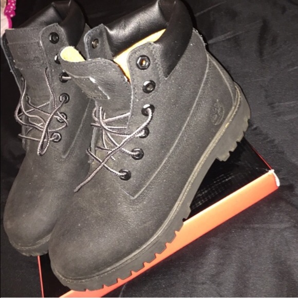 Sparkly Black Timberlands