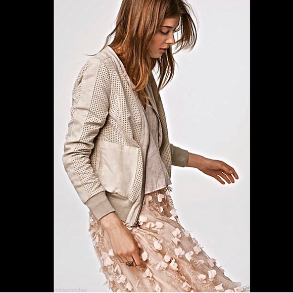 Anthropologie Hei Hei tan Vegan Suede  Jacket M - Picture 4 of 4