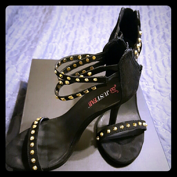 Black High Heel Sandals