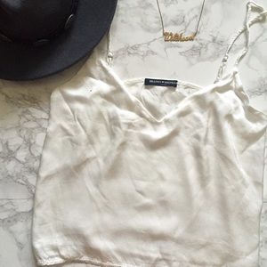 Brandy Melville White Silk Cami🌼