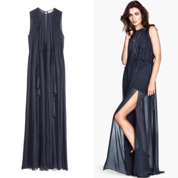 SOLD Chiffon Maxi with Tassel Detail - Picture 2 of 3