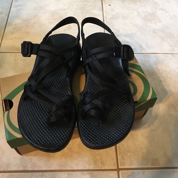 All black chacos