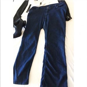 PZI plus size boot cut jeans- LONG