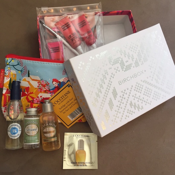 Birchbox new in box set. Oils Lip tars L'occitane