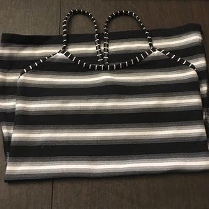 Lululemon Blk/White Sport Tank Size 6